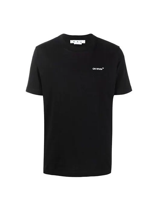 Футболка arrow logo pattern short sleeve slim fit version black Off-White — изображение 1 из 4, черный/белый