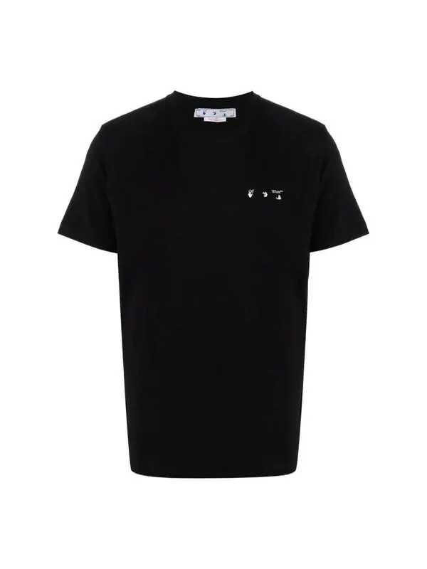 Футболка men's solid color caravaggio arrow short sleeve black t-shirt Off-White — изображение 1 из 4, черный