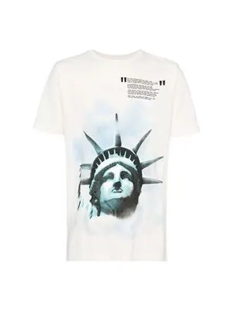 Футболка ss19 liberty cotton short sleeve Off-White — изображение 1 из 4, белый