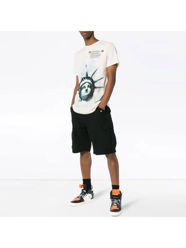 Футболка ss19 liberty cotton short sleeve Off-White — изображение 3 из 4, белый