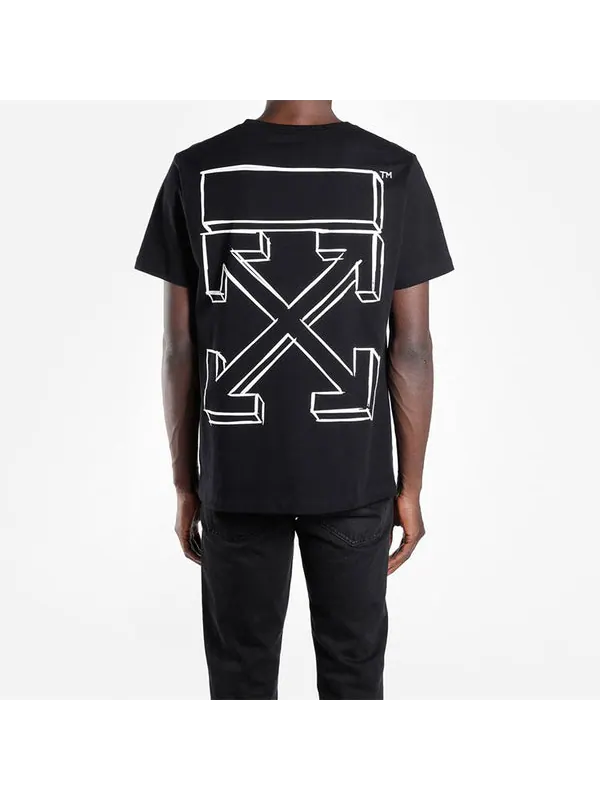 Футболка 3d arrow short sleeve ordinary version black Off-White — изображение 3 из 4, черный