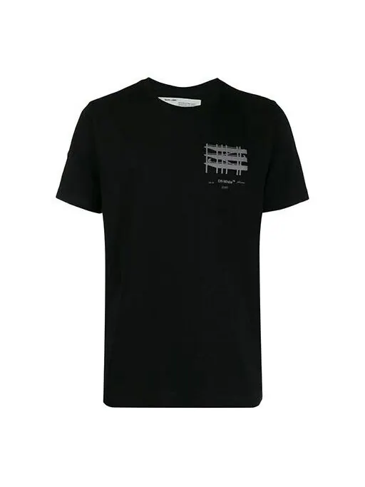 Футболка industrial short sleeve mens logo normal fit Off-White — изображение 1 из 4, черный