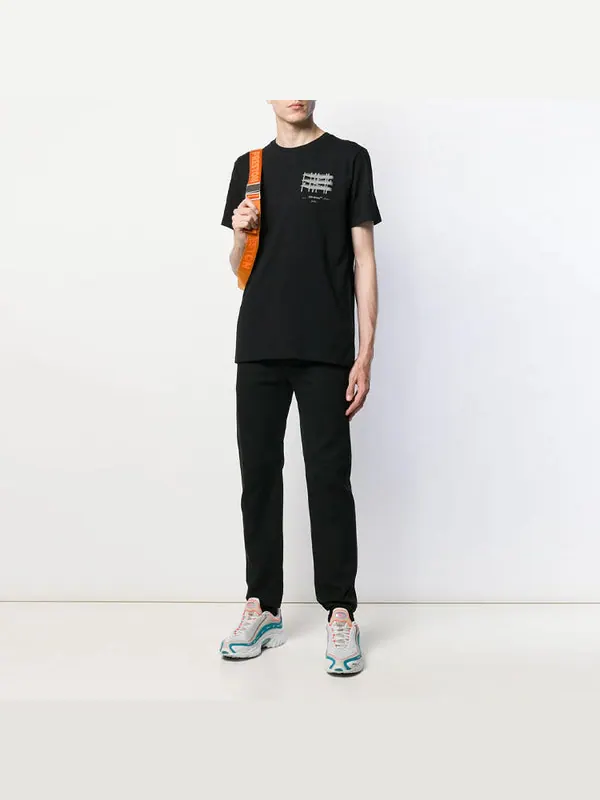 Футболка industrial short sleeve mens logo normal fit Off-White — изображение 2 из 4, черный
