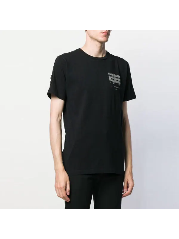 Футболка industrial short sleeve mens logo normal fit Off-White — изображение 3 из 4, черный