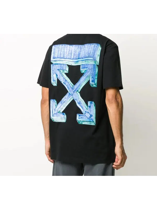 Футболка fw20 marker arrow printing normal version men black Off-White — изображение 4 из 4, черный