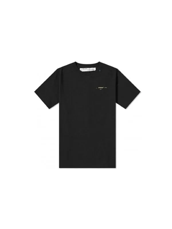 Футболка acrylic arrows short sleeve slim Off-White — изображение 2 из 4, черный
