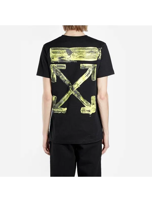 Футболка acrylic arrows short sleeve slim Off-White — изображение 4 из 4, черный