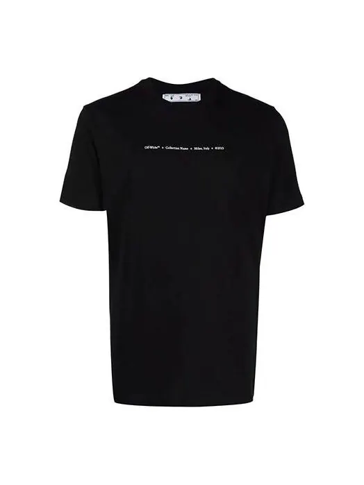 Футболка fw21 arrow pattern alphabet solid color short sleeve version black Off-White — изображение 1 из 4, черный