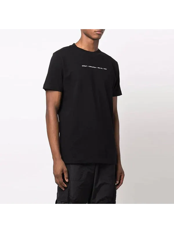 Футболка fw21 arrow pattern alphabet solid color short sleeve version black Off-White — изображение 4 из 4, черный