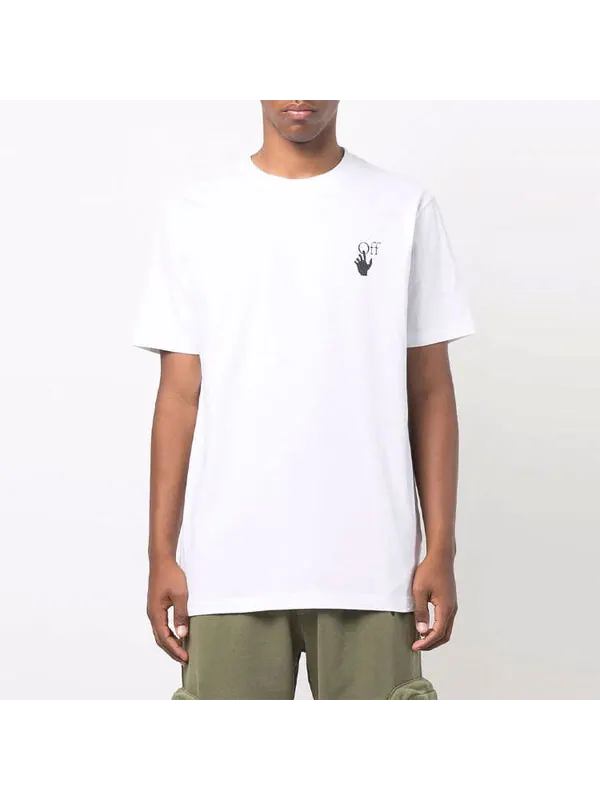 Футболка men's fw21 caravaggio printing short sleeve white t-shirt Off-White — изображение 3 из 4, белый