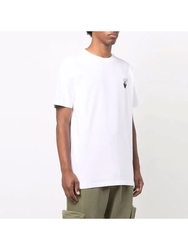 Футболка men's fw21 caravaggio printing short sleeve white t-shirt Off-White — изображение 4 из 4, белый