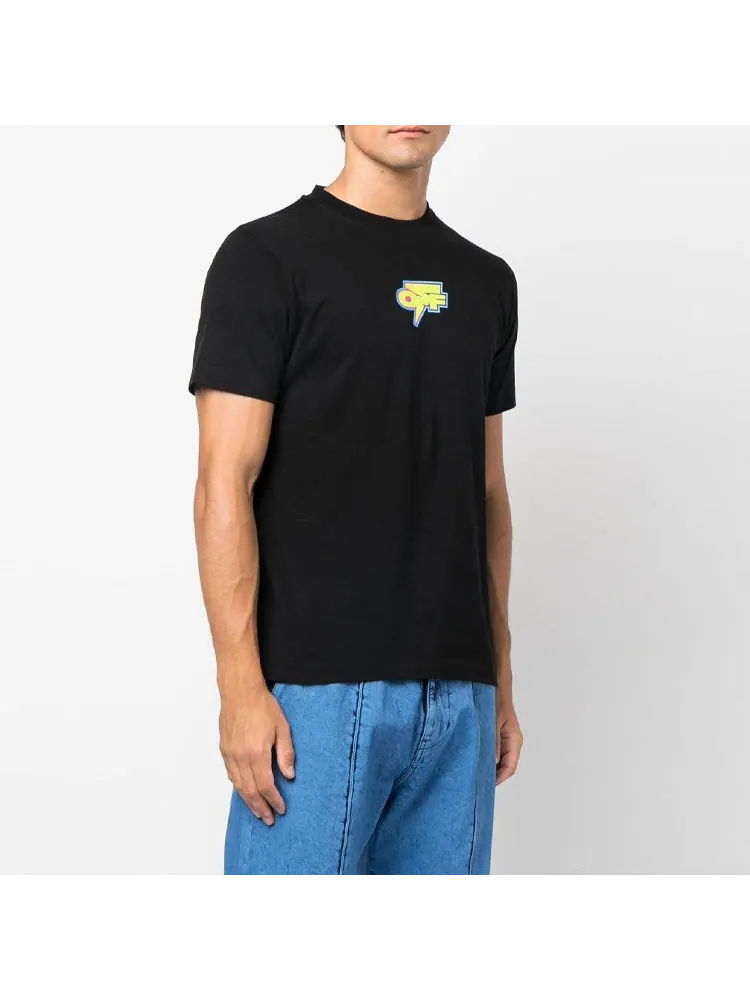 Футболка Off-White FW22 Back Logo Printing Round Neck Short Sleeve Slim Fit Version Black — изображение 5 из 5, черный