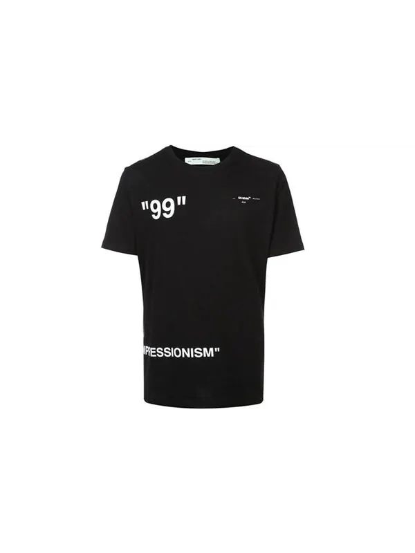 Футболка ice man short sleeve mens normal fit Off-White — изображение 2 из 4, черный