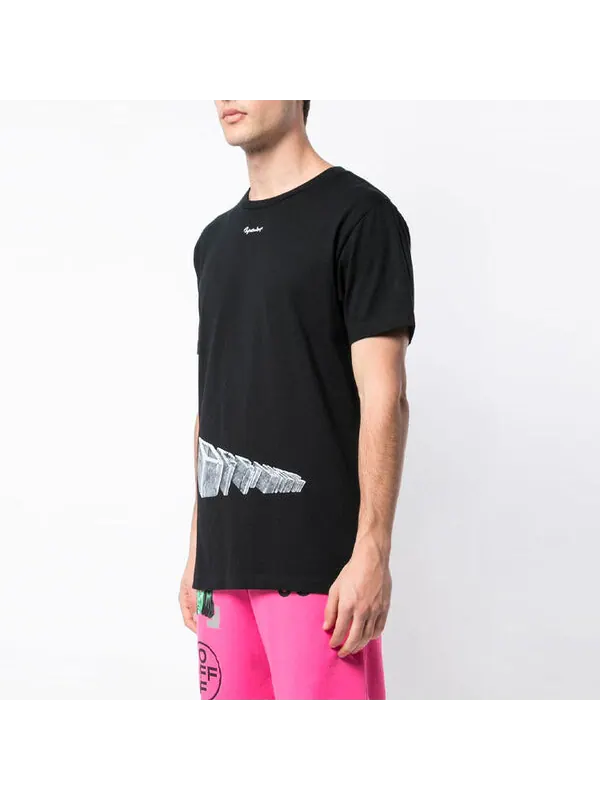 Футболка 3d printing cotton short sleeve black Off-White — изображение 4 из 4, черный