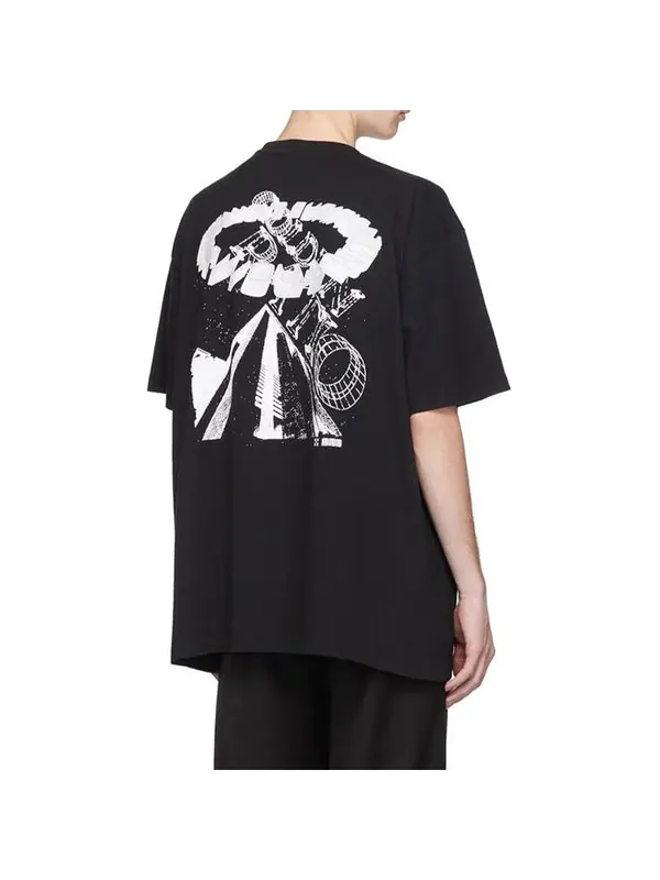 Футболка virgil abloh men's black low res black Off-White — изображение 3 из 4, черный