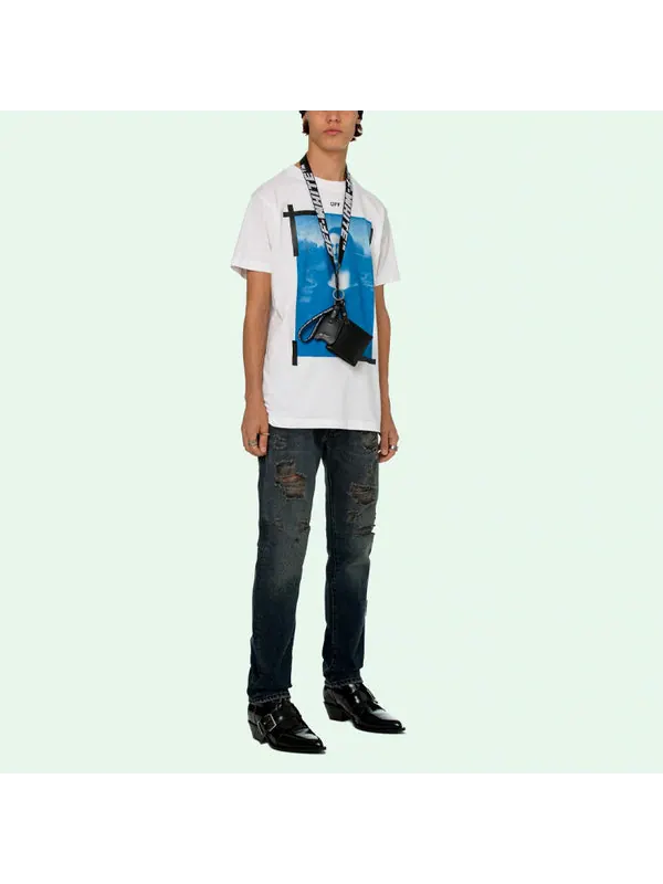 Футболка ss21 pattern printing short sleeve white Off-White — изображение 4 из 4, белый