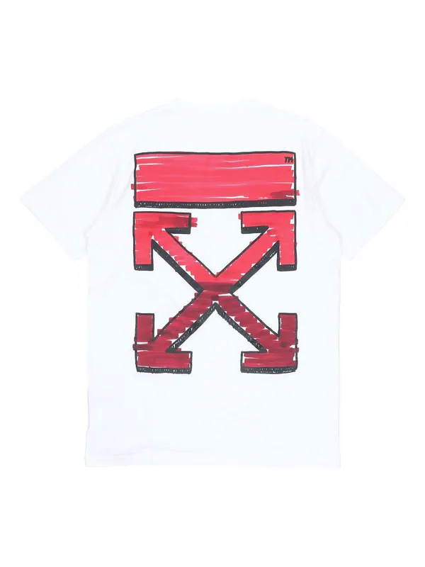 Футболка ss21 back arrow logo printing round neck pullover short sleeve white Off-White — изображение 1 из 4, белый