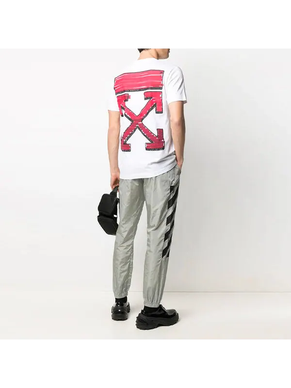 Футболка ss21 back arrow logo printing round neck pullover short sleeve white Off-White — изображение 4 из 4, белый
