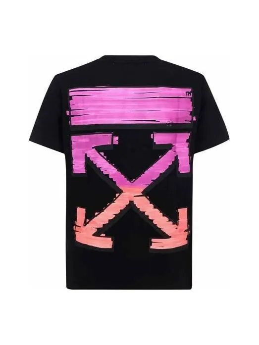 Футболка ss21 logo arrow printing pattern cotton short sleeve black Off-White — изображение 1 из 4, черный