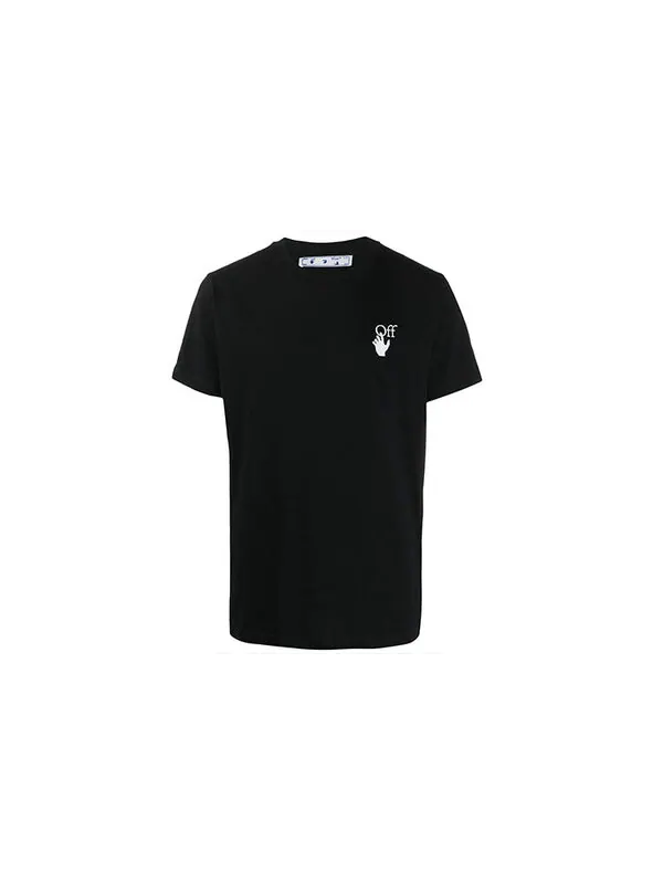 Футболка ss21 logo arrow printing pattern cotton short sleeve black Off-White — изображение 2 из 4, черный