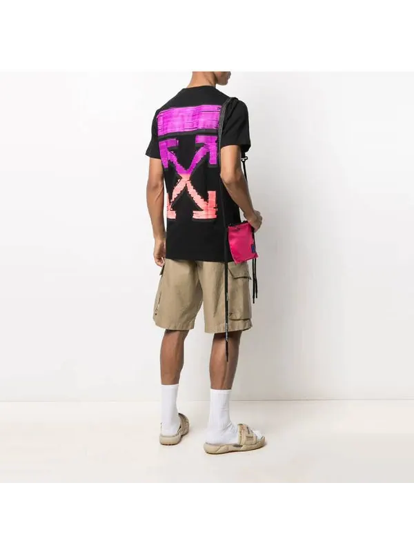 Футболка ss21 logo arrow printing pattern cotton short sleeve black Off-White — изображение 4 из 4, черный