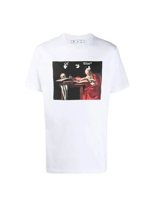 Футболка ss21 printing pattern round neck short sleeve white Off-White — изображение 1 из 4, белый