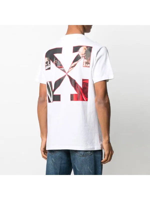 Футболка ss21 printing pattern round neck short sleeve white Off-White — изображение 2 из 4, белый