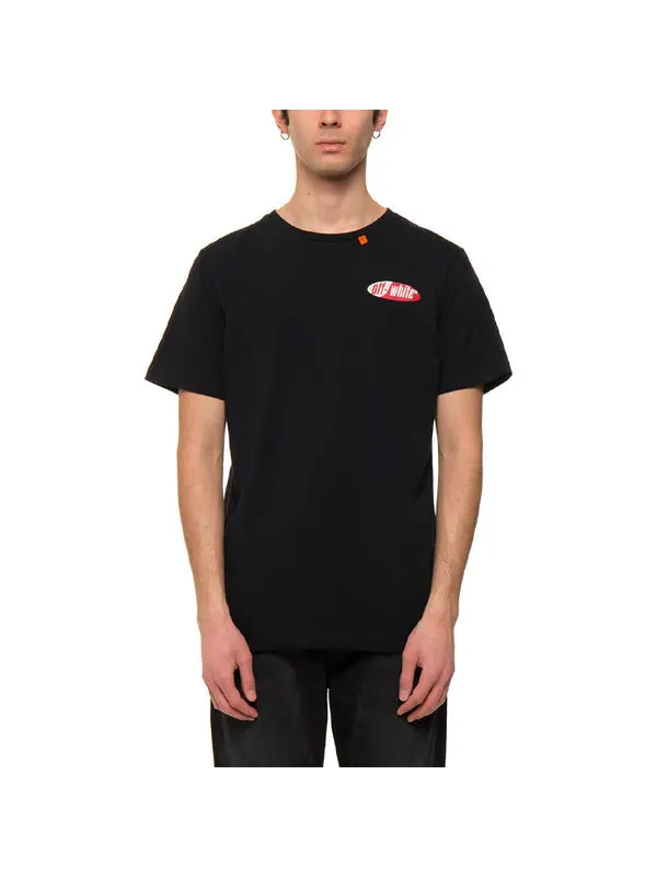 Футболка OFF-WHITE Back Arrow Printing Short Sleeve Black — изображение 3 из 4, черный