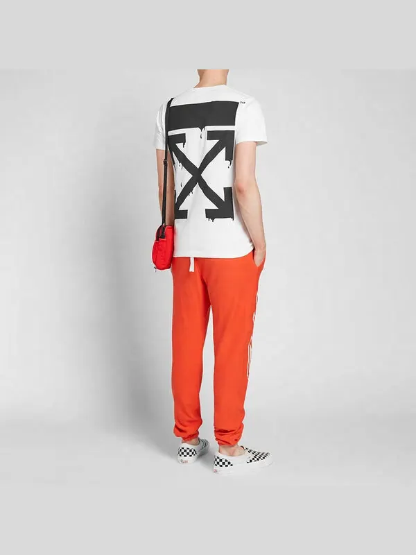 Футболка Men's OFF-WHITE x The Simpsons/ The Simpsons Crossover Printing Short Sleeve Ordinary — изображение 3 из 4, белый