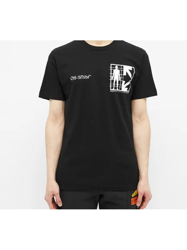 Футболка ss20 half arrow man short sleeve Off-White — изображение 2 из 3, черный