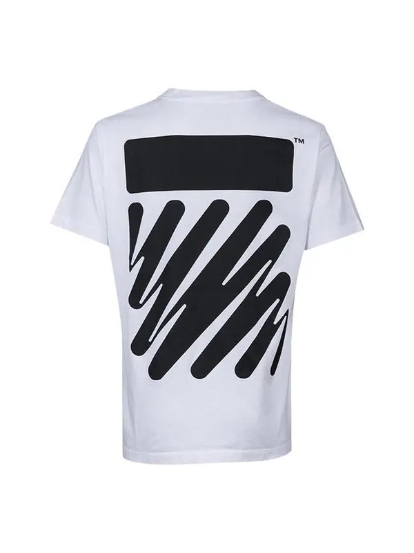 Футболка men's ss22 solid color cotton zebra printing short sleeve white t-shirt Off-White — изображение 1 из 4, мульти