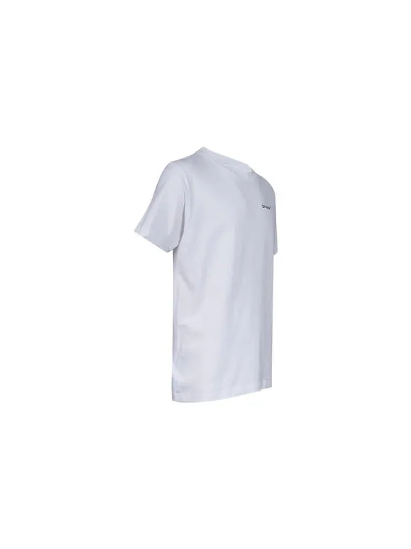 Футболка men's ss22 solid color cotton zebra printing short sleeve white t-shirt Off-White — изображение 3 из 4, мульти