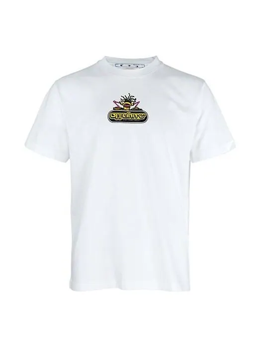 Футболка logo alphabet printing arrow short sleeve white Off-White — изображение 1 из 4, мульти