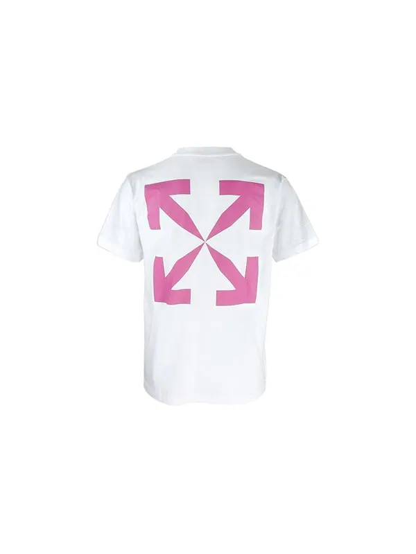 Футболка logo alphabet printing arrow short sleeve white Off-White — изображение 2 из 4, мульти