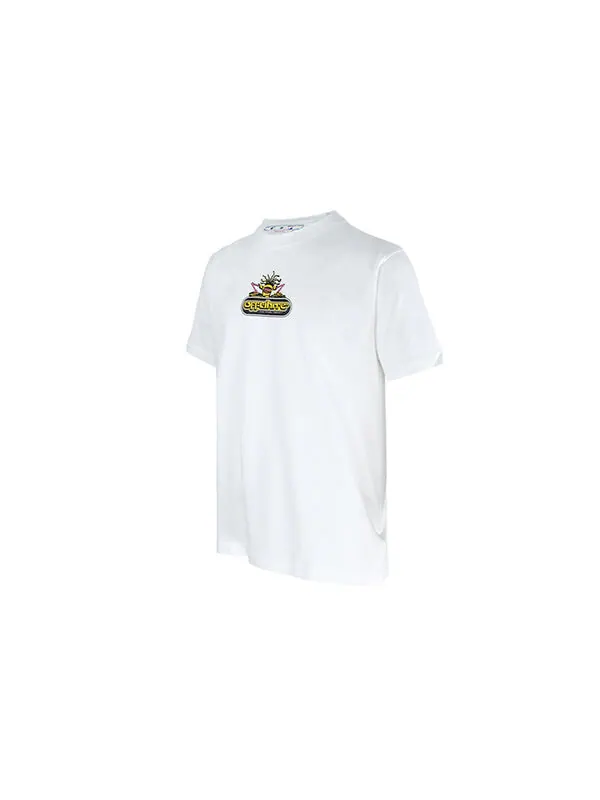 Футболка logo alphabet printing arrow short sleeve white Off-White — изображение 3 из 4, мульти
