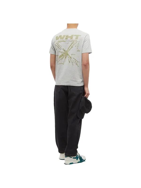 Футболка splash arrow t-shirt 'grey' Off-White — изображение 2 из 4, серый