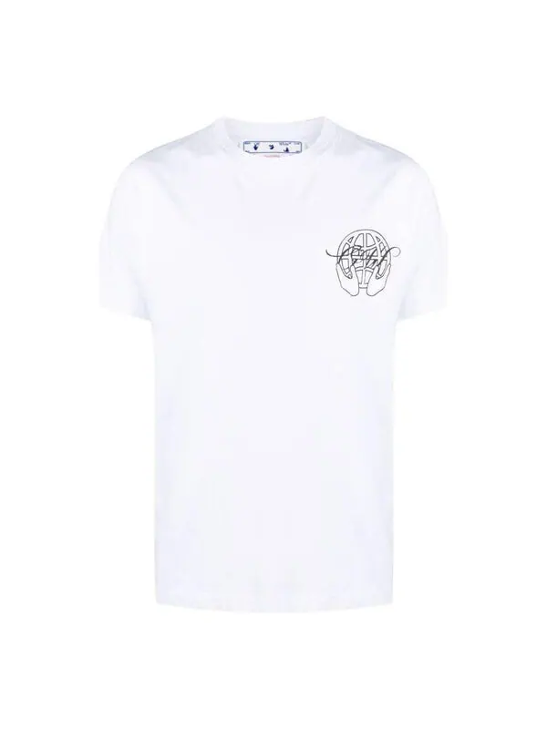 Футболка fw22 hand arrow slim tee Off-White — изображение 1 из 4, белый/черный