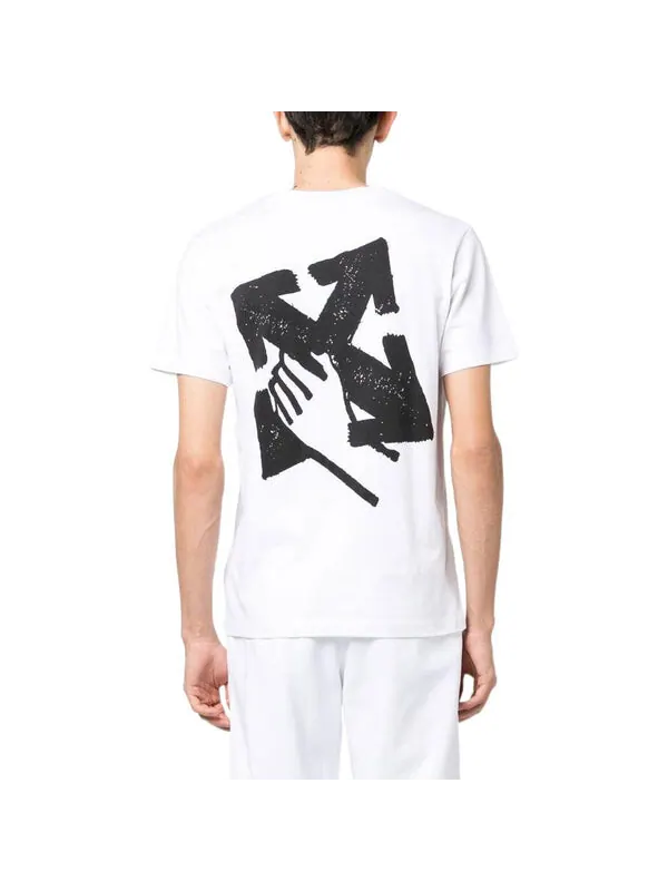 Футболка fw22 hand arrow slim tee Off-White — изображение 3 из 4, белый/черный