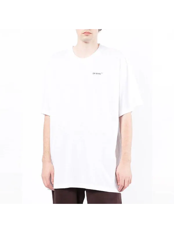 Футболка back arrow printing round neck short sleeve white Off-White — изображение 2 из 4, мульти