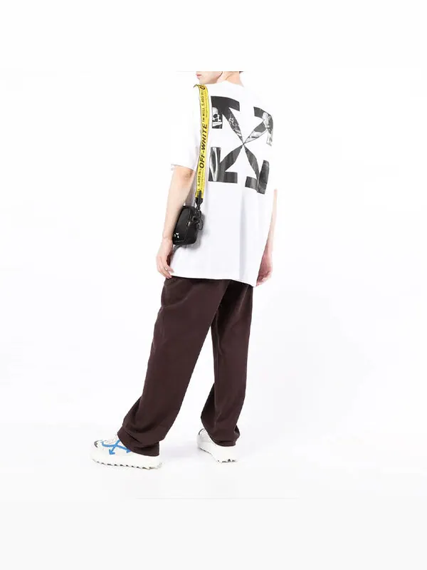 Футболка back arrow printing round neck short sleeve white Off-White — изображение 3 из 4, мульти