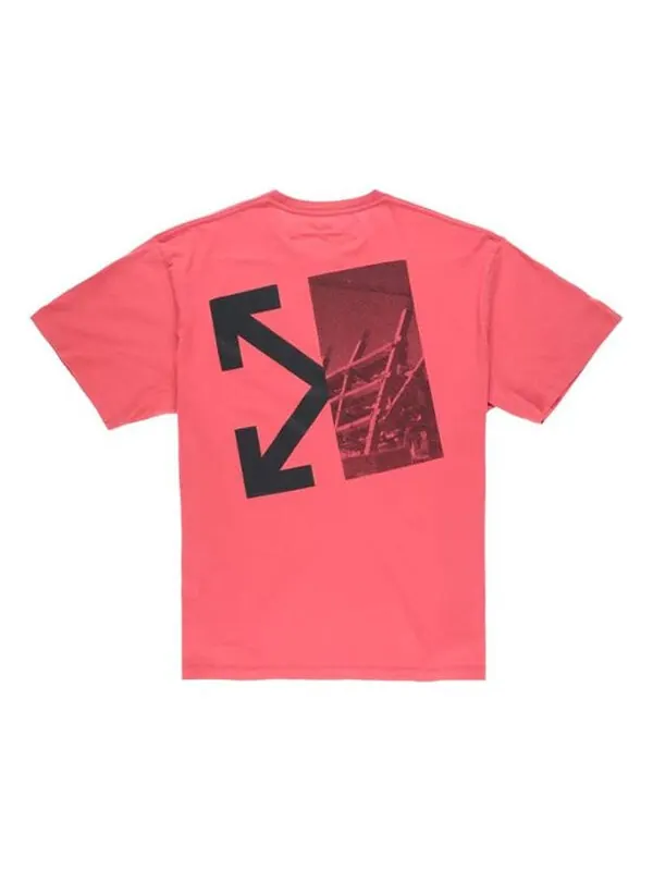 Футболка splitted arrows large short sleeve loose fit red Off-White — изображение 1 из 4, красный