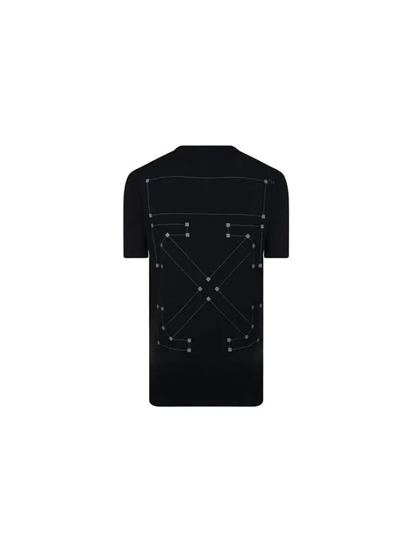 Футболка backbone design x short sleeve loose fit black Off-White — изображение 2 из 4, черный