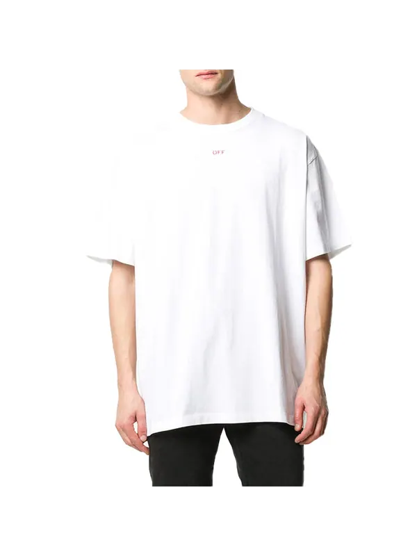 Футболка stencil arrows printing short sleeve white Off-White — изображение 2 из 4, белый
