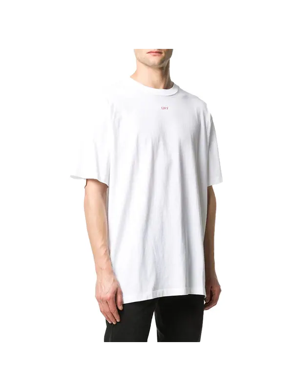 Футболка stencil arrows printing short sleeve white Off-White — изображение 3 из 4, белый