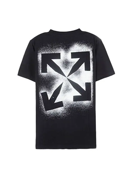 Футболка OFF-WHITE Splash Ink Arrow Round Neck Short Sleeve Black — изображение 1 из 4, черный
