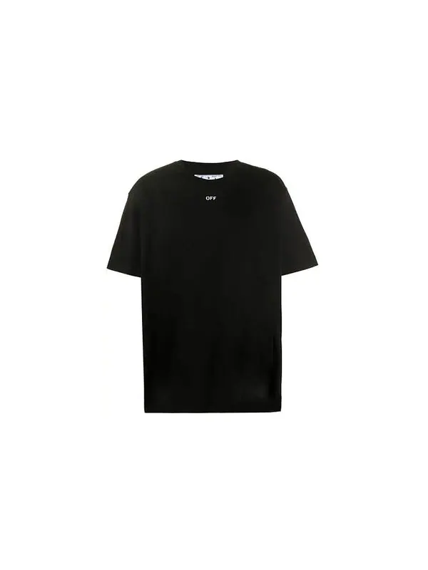 Футболка OFF-WHITE Splash Ink Arrow Round Neck Short Sleeve Black — изображение 2 из 4, черный