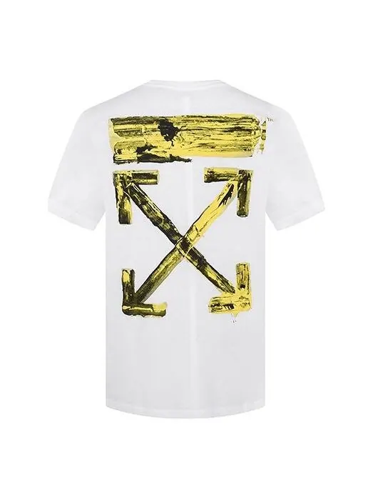 Футболка gold arrow print oversized short-sleeved Off-White — изображение 1 из 4, белый