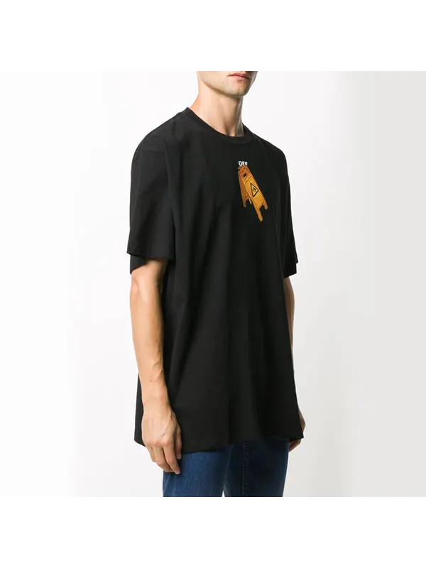 Футболка pascal skeleton t-shirt 'black' Off-White — изображение 2 из 4, черный