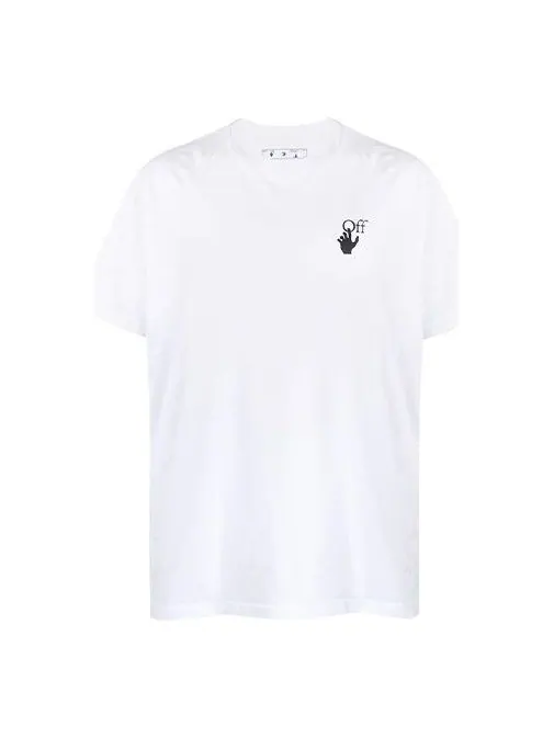 Футболка fw20 human skeleton arrow short-sleeve tee men's white Off-White — изображение 1 из 4, белый