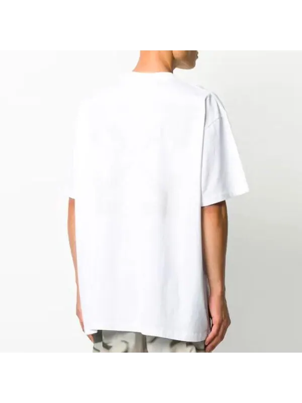 Футболка fw20 mona lisa applique tee men's white Off-White — изображение 3 из 4, белый